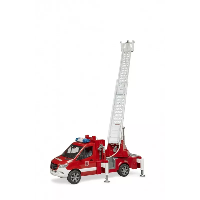 Gaisrinis automobilis BRUDER 02673 raudonas baltas ABS sintetika 4 metai