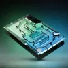 GPU vandens blokas ek water blocks EK-Quantum Vector³ FE RTX 5090 — Akrilo viršus