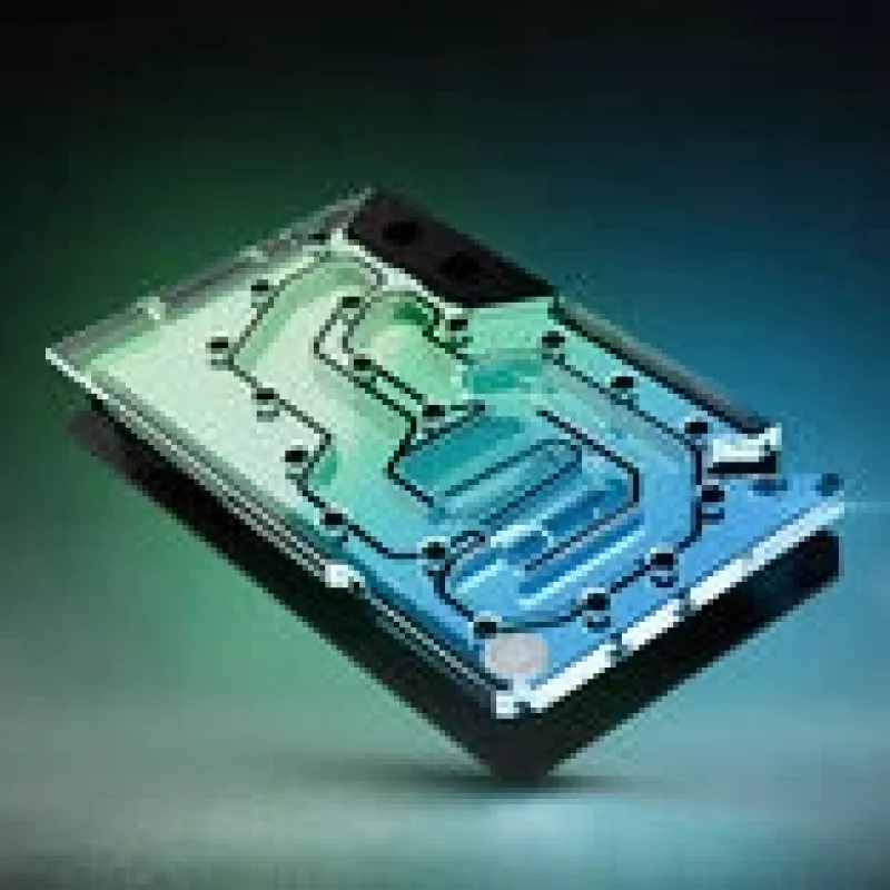 GPU vandens blokas ek water blocks EK-Quantum Vector³ FE RTX 5090 — Akrilo viršus