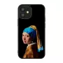 Apsauginis iKins dėklas, skirtas „Apple iPhone 12 mini“ – dizainas: Mergina su perlo auskaru