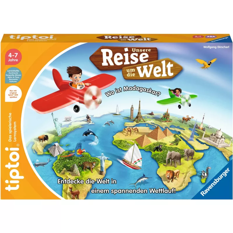 tiptoi Unsere travel around the world, stalo žaidimas