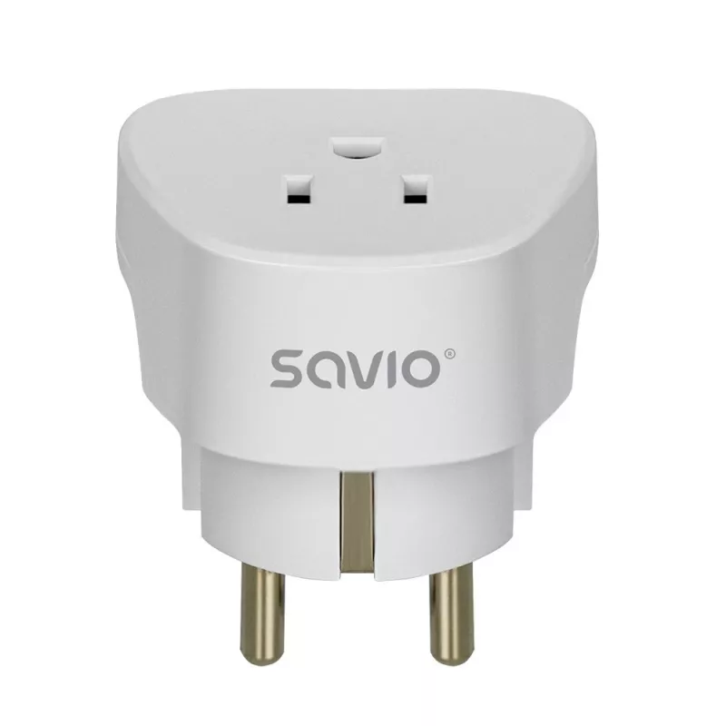 SAVIO AP-01 kelioninis adapteris, JAV lizdas – ES kištukas