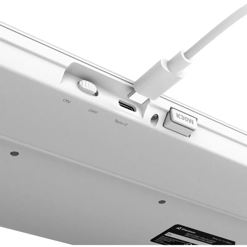 Sharkoon OfficePal K30W White DE-Layout Rubberdome (4044951042340)