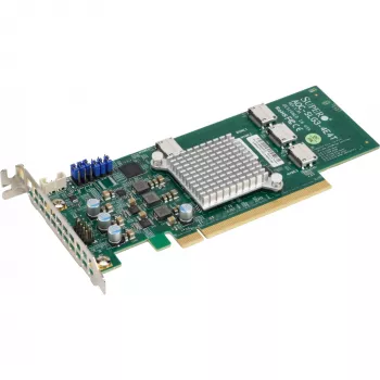 Supermicro AOC-SLG3-4E4T 2,8 GB/s keturių prievadų 3 kartos vidinis NVMe magistralės adapteris