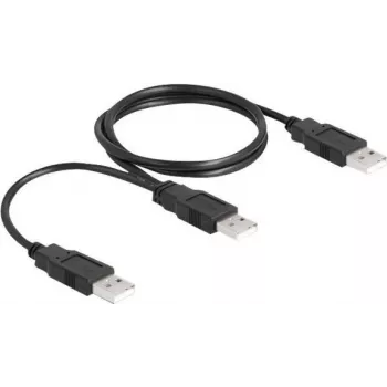 DeLOCK USB 2.0 laidas Type-A į 2 x Type-A 70 cm juodas