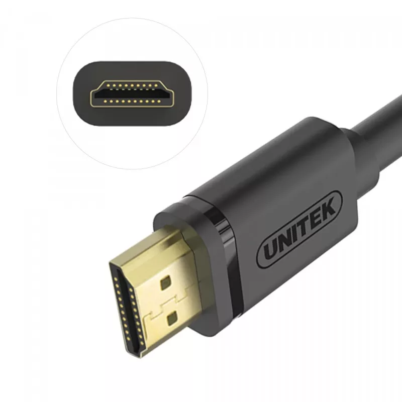 UNITEK Y-C137M HDMI kabelis 1,5 m HDMI A tipo (standartinis) juodas