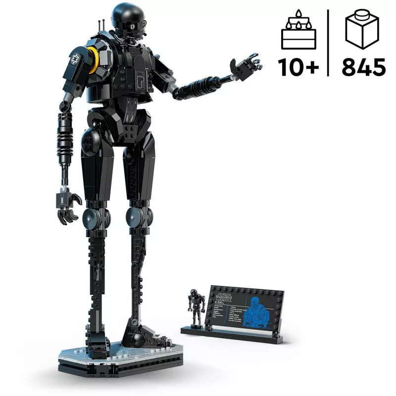 Statoma figūrėlė LEGO Star Wars Apsaugos droidas K-2SO 75434 — 845 detalės, 410 mm aukštis, amžius 10+
