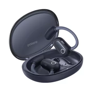 Baseus Eli Sport 1 atviros ausies TWS Cosmic Juoda USB laidas