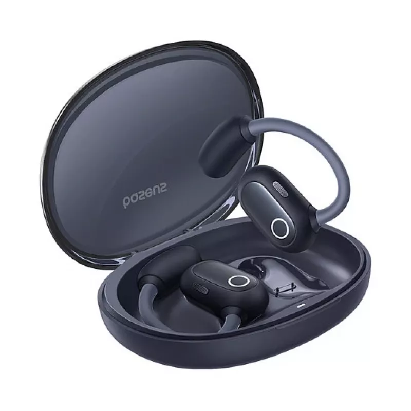 Baseus Eli Sport 1 atviros ausies TWS Cosmic Juoda USB laidas
