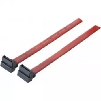 SATA laidas Tecline SATA III 0,5 m 7 kontaktų juodas raudonas
