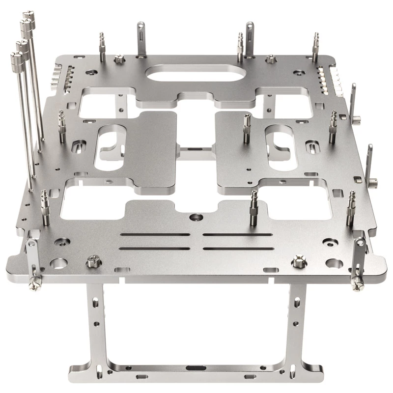 Benchtable korpusas Streacom BC1 V2 – atviras testavimo/stendo korpusas, titano spalva