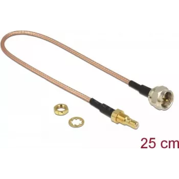 Koaksialinis kabelis DeLOCK 13025 0,25 m SMB F Ruda