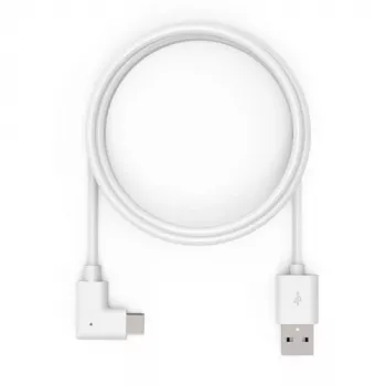 6FTUSB-A į 90 LAIPSNIŲ USB-C laidas, baltas