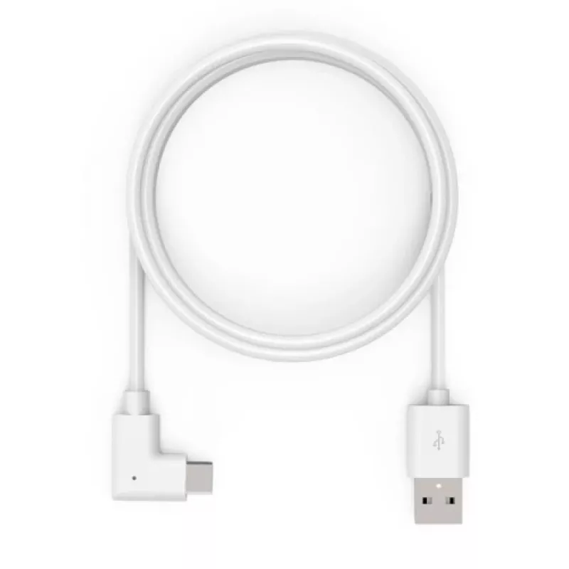 6FTUSB-A į 90 LAIPSNIŲ USB-C laidas, baltas