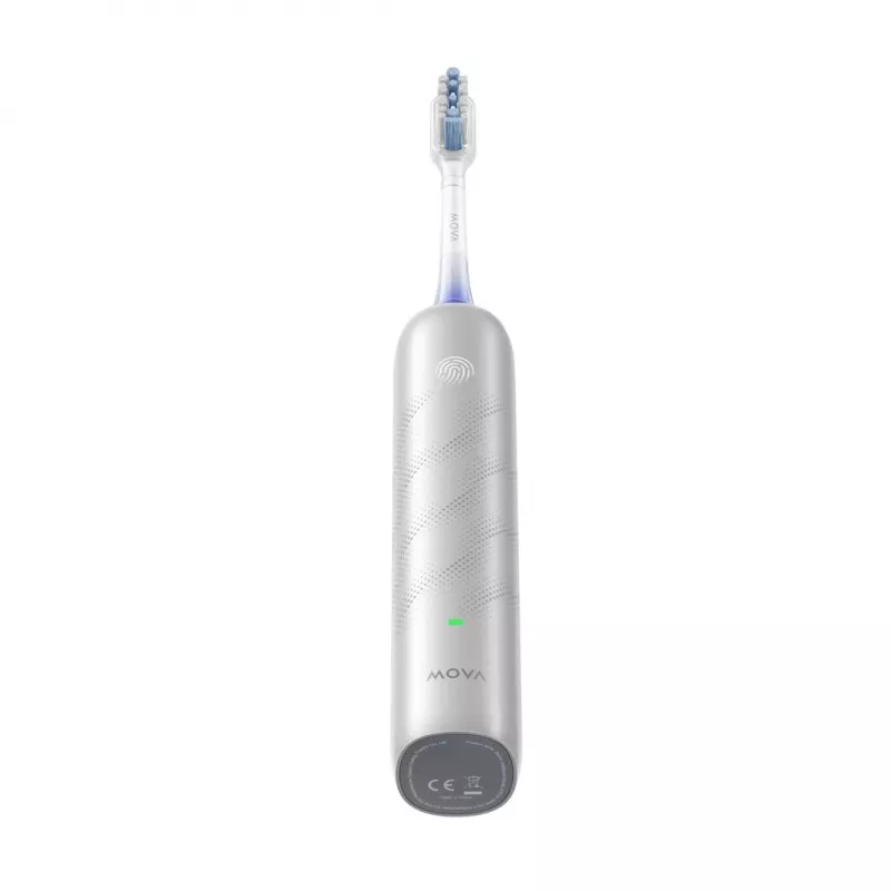 Elektrinis dantų šepetėlis MOVA Fresh Pro Adult Sonic Sidabrinė — 4 režimai, ličio jonų baterija, integruotas laikmatis