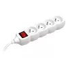 GaliaWatch 3 m (4 socket) Balta with power switch