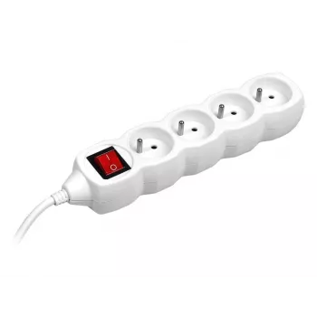GaliaWatch 3 m (4 socket) Balta with power switch