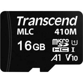 Transcend 410M atminties kortelė 16 GB MicroSDHC MLC 10 klasė (TS16GUSD410M)