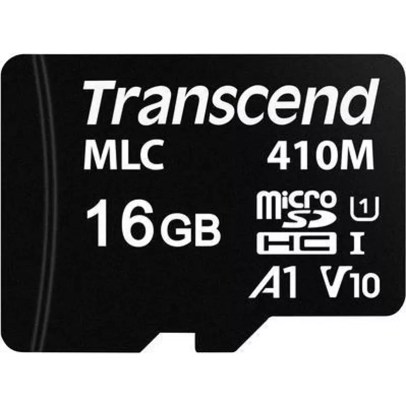 Transcend 410M atminties kortelė 16 GB MicroSDHC MLC 10 klasė (TS16GUSD410M)