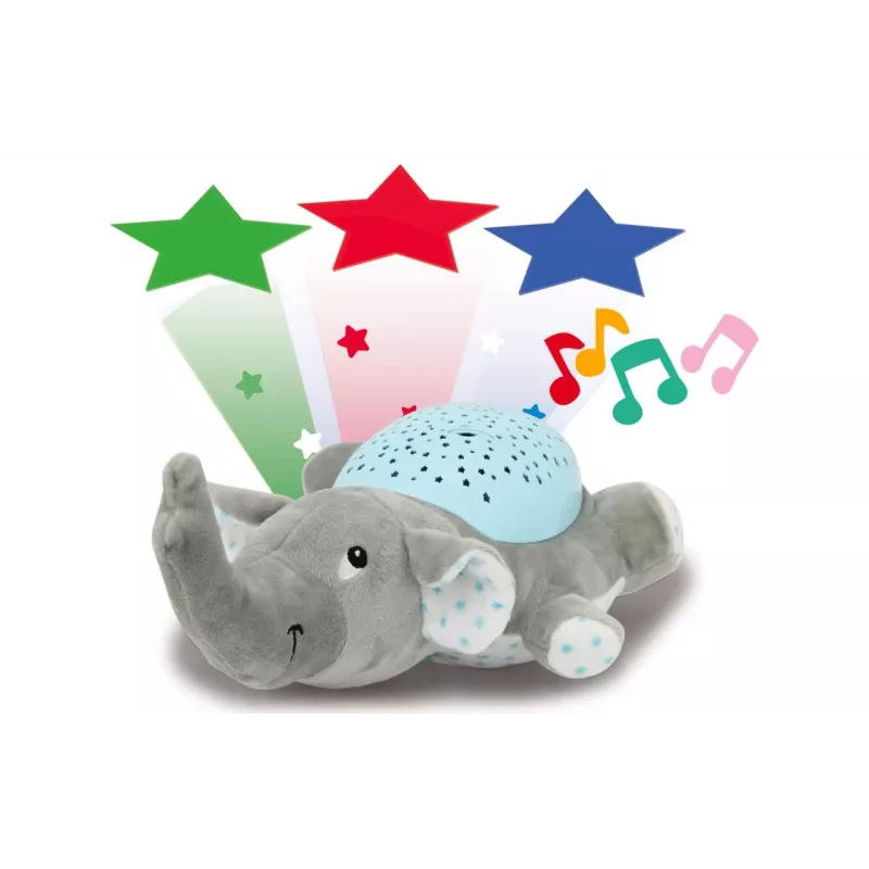 Jamara Dreamy Elephant kūdikių naktinė lemputė mėlyna - pilka (460432)