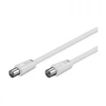 Wentronic Goobay antenos jungiamasis laidas, 100% ekranuotas, baltas, 2,5 m - bendraašis kištukas bendraašis lizdas (50718)