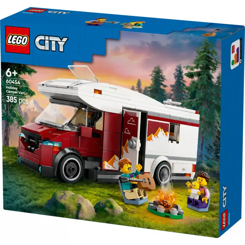 Konstruktorius LEGO City Adventure Camper 60454, 385 detalių, aukštis 80 mm, nuo 6 metų