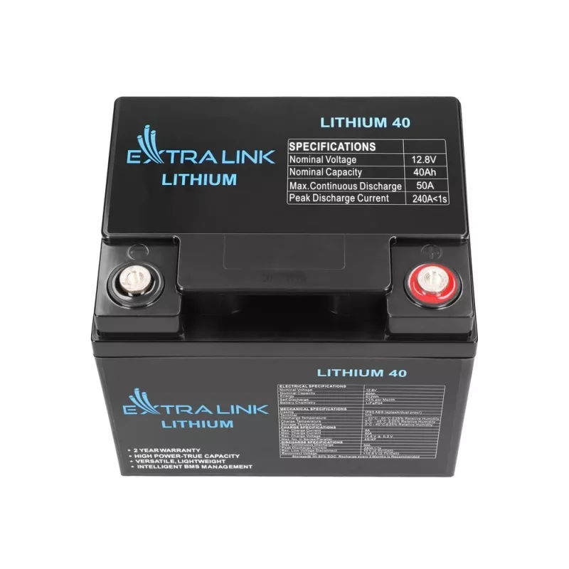 Extralink Akumuliatorius LiFePO4 40AH 12.8V BMS Baterija 40000 mAh