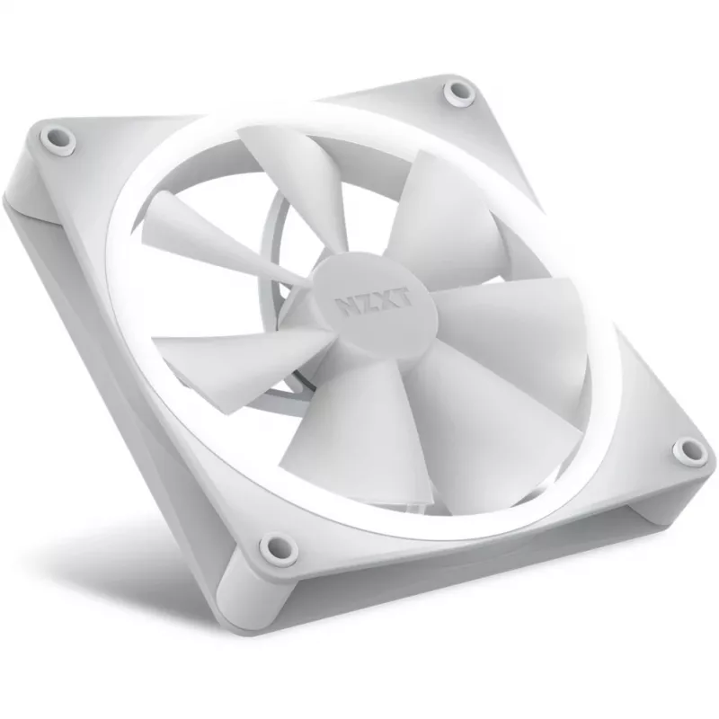 NZXT F140 RGB 140 mm baltas vienas ventiliatorius