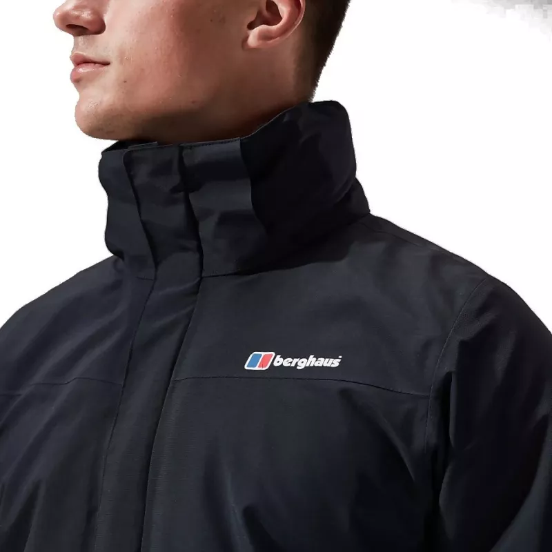 Striukių rinkinys Berghaus Deluge Pro 3.0 M + Hillwalker IA Shell M — vyriški neperšlampami viršutiniai drabužiai, juodi