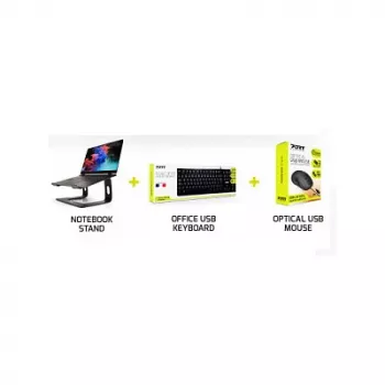 Klaviatūros ir pelės rinkinys Port Designs 501896 — Laidinis USB, laidas 1,5 m, biuro, juodas