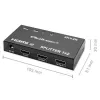 Aktyvus HDMI skirstytuvas 2 x HDMI 4Kx2K, 3,4 Gbps