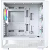 PC korpusas Montech X5 Midi Tower baltas ATX 3x140 mm ventiliatoriai