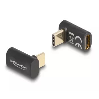 DELOCK USB-C™ adapteris, USB 40 Gbps, USB Type-C, PD 3.0 100 W, kampinis (vyriškas į moterišką), 8K 60 Hz