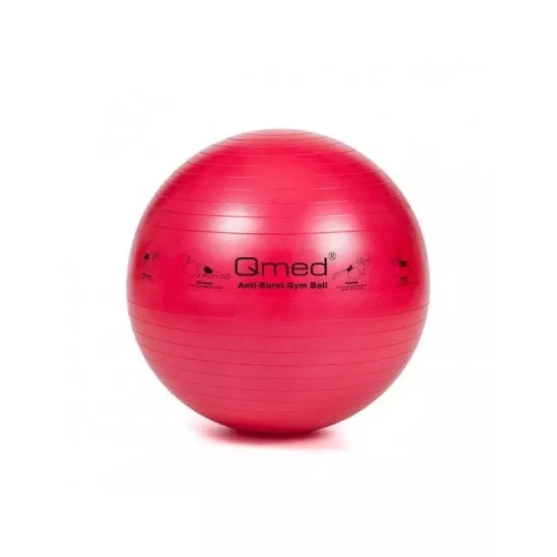 Reabilitacinis pratimų kamuolys MDH DRQM3A0MA002P 55 cm, raudonas, ABS, pripučiamas, su pompa, maks. apkrova 150 kg