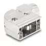 DELOCK D-Sub korpusas 9 kontaktų, kampuotas 90° laido apsauginis gaubtas, sidabrinis plastikas, 33×47×16 mm