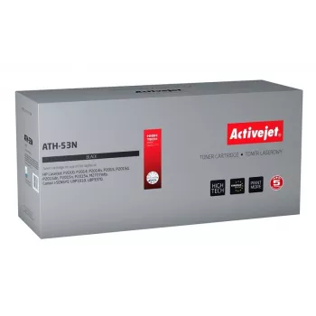 Tonerio kasetė ActiveJet ATH-53N juoda, suderinama su HP/Canon, 3500 puslapių, įmontuotas būgnas