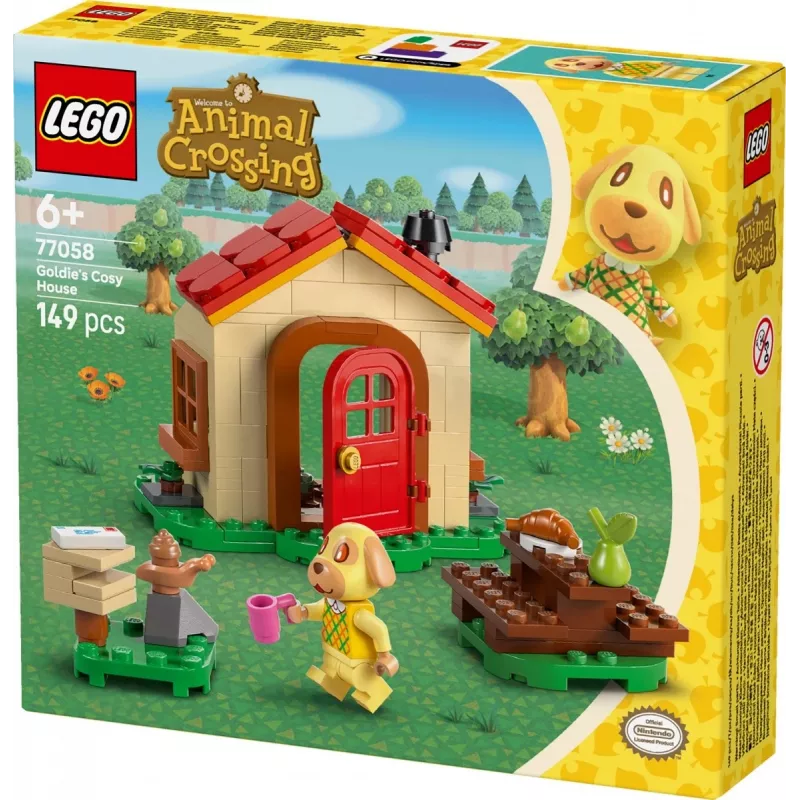 Konstruktorius LEGO Animal Crossing Jaukus namelis 77058, 149 dalys, 1 minifigūrėlė, dydis 120×90×70 mm