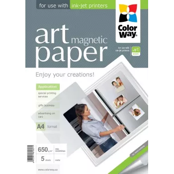 ART | Balta | 650 g/m² | A4 | A4 | Matinis magnetinis fotopopierius
