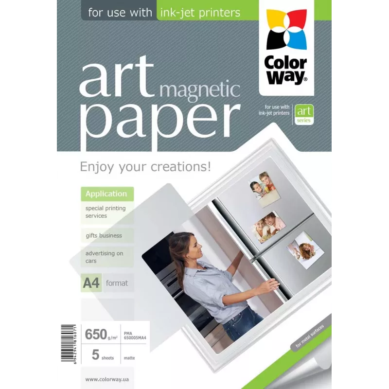 ART | Balta | 650 g/m² | A4 | A4 | Matinis magnetinis fotopopierius