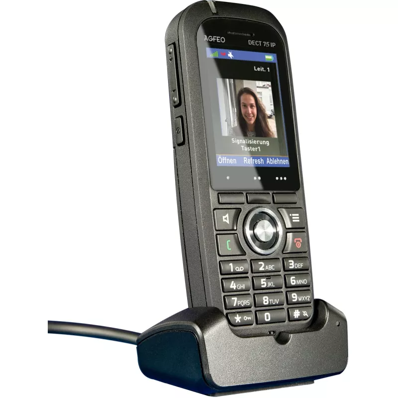 IP telefonas AGFEO DECT 75 IP juodas