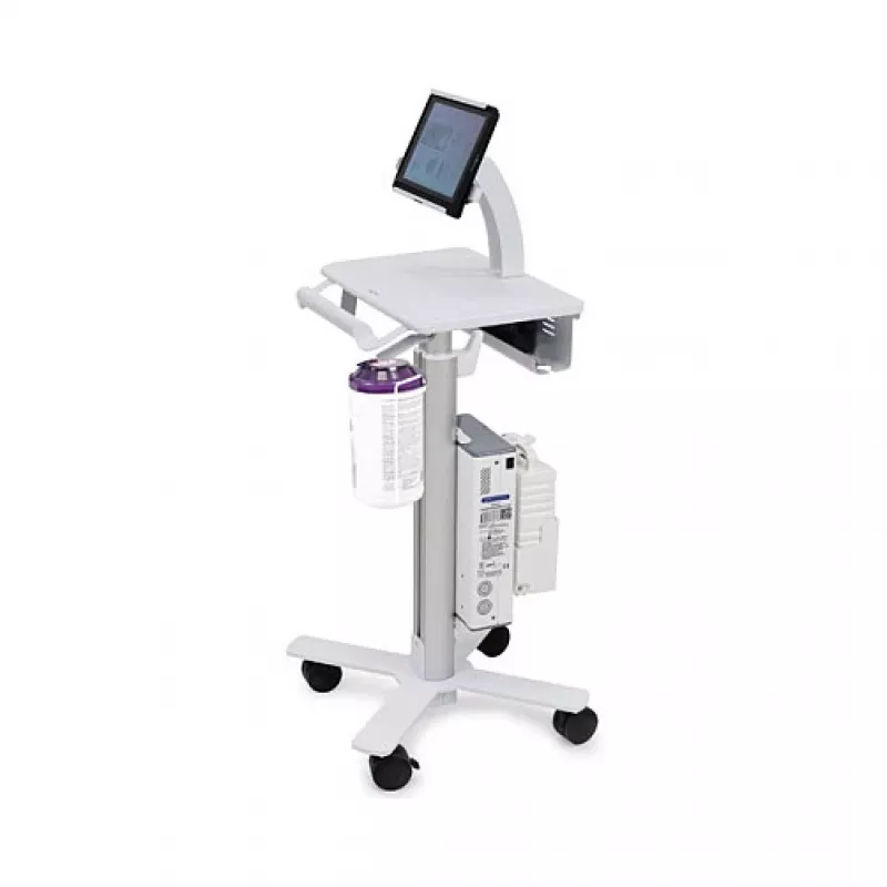 Ergotron Tablet Cart, SV10 - vežimėlis planšetei / klaviatūrai - medicininės paskirties - metalas - balta, aliuminis - ekrano dydis: iki 30,5 cm (iki 12 colių)