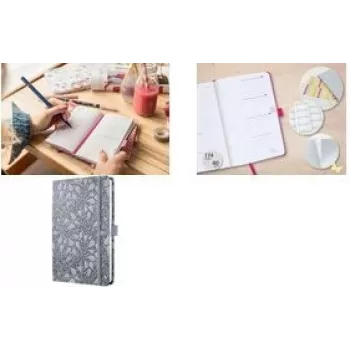 A5 savaitinis planuotojas Sigel Agenda Beauty 2026 J6361 — A5 formatas, savaitinis išdėstymas