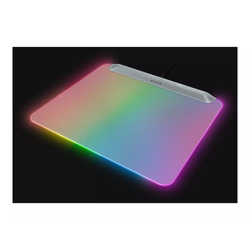 Žaidimų pelės kilimėlis Razer Firefly V2 Pro White — RGB apšviestas, maitinamas USB, neslystanti bazė