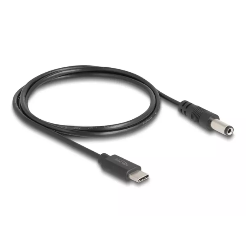 DeLOCK USB Type-C maitinimo laidas 1m 5,5 x 2,1 mm kištukas 5 V 1,5 A