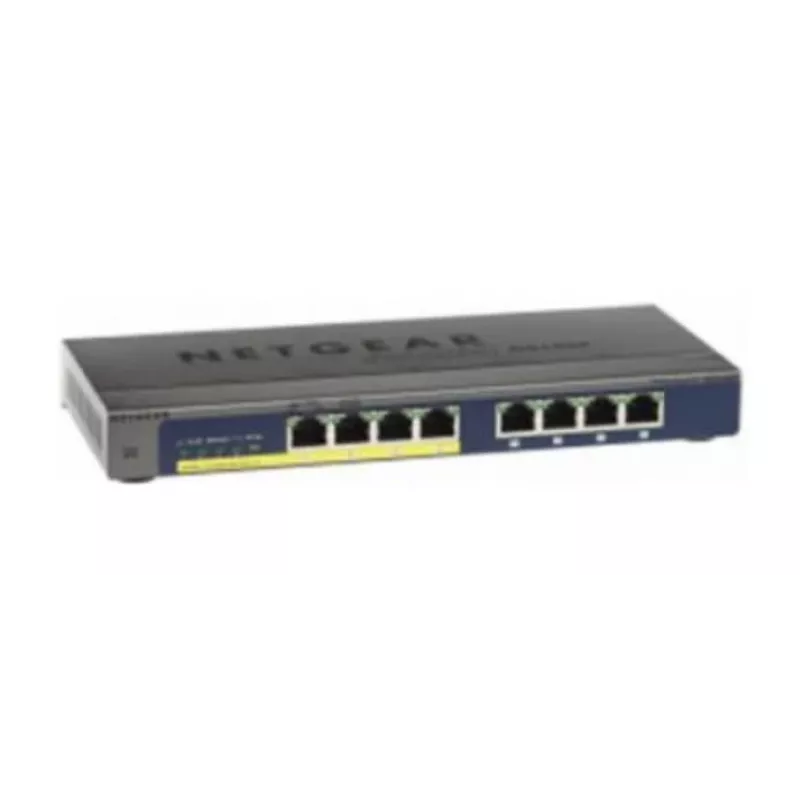 NETGEAR GS108PP Nevaldomas Gigabit Ethernet (10/100/1000) maitinimas per Ethernet (PoE) juodas