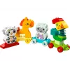 Konstruktorius LEGO DUPLO Gyvūnų traukinys 10412 — 19 dalių, nuo 1,5 metų, 170×60×430 mm