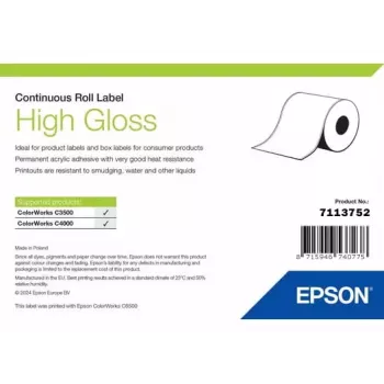 Etikečių ritinėlis Epson blizgus ištisinis 51 mm × 33 m (modelis 7113752)