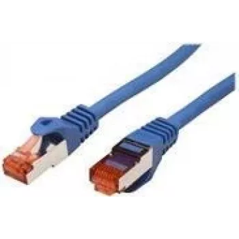 Roline - komutacinis kabelis - RJ-45 (V) į RJ-45 (V) - 50 cm - SFTP, PiMF - CAT 6 - Be halogenų, lietas, vytos gyslos - Mėlynas