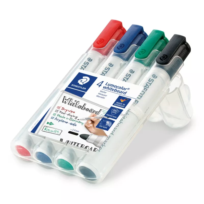 Marker Staedtler 351 B Chisel tip Juoda Blue Green Red