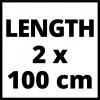 Kreipiamasis bėgis Einhell 4502118 200 mm pločio 1080 mm gylio